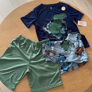 3 PC dinosaur boy pajamas size 10 NWT